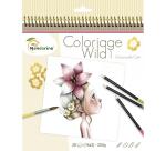 Carnet de coloriage Wild 1 - Rose