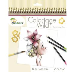 Carnet de coloriage Wild 1 - Rose