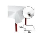 Nappe en rouleau spunbond, indéchirable et épongeable -50x1,20m - Blanc