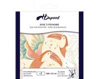 Echarpe 100% soie - 180x43cm L'envol - Blanc
