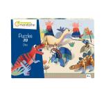 Puzzles 3D, Dino - Multicolore
