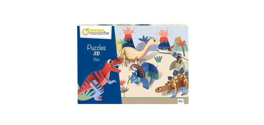 Puzzles 3D, Dino - Multicolore