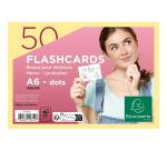 Paquet de 50 Flashcards sous film + anneau - bristol dots perforé - Format A6