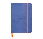 Rhodiarama carnet souple A6 144 pages dot papier ivoire 90g fermeture élastique - Saphir