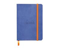 Rhodiarama carnet souple A6 144 pages dot papier ivoire 90g fermeture élastique - Saphir