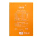 dotPad - bloc agrafé Rhodia N°18 21x29,7 cm dot 80 feuillets 80g - Orange