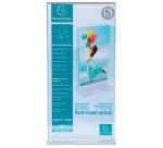 Porte-visuel droit vertical DL - Cristal