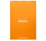 dotPad - bloc agrafé Rhodia N°19 21x31,8 cm dot 80 feuillets 80g - Orange