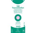 Paquet 100 fiches intercalaires horizontales unies perforées - 105x240mm