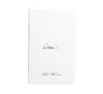 Carnet piqué Rhodia Classic 7,5x12 cm 48p dot non détachables 80g - Blanc
