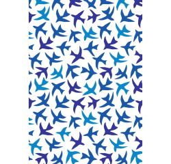 Plaque imprimée Papier 14,5 x 21,5 cm contrecollée sur carton - Couleurs assorties