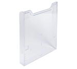 Distribuidor folletos de pared (simple) - A montar - A4 vertical - 3,6 x 23,9 x 30 cm - 36x239x300 mm - Cristal