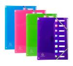 Trieur extensible en polypropylène 8 compartiments IDERAMA PP - A4 - Couleurs assorties