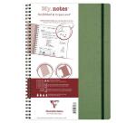 My.Notes Age Bag cahier reliure intégrale à marges détachables A4 120 pages détachables ligné + cadre en-tête - Vert