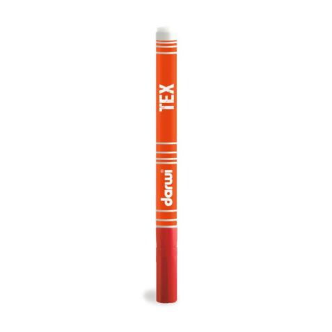 DARWI Marqueur Peinture Textile Pointe Conique Fine 1mm - vermillon