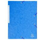 Chemise à élastiques Maxi capacity carte lustrée 425gm2 - A4 - Bleu