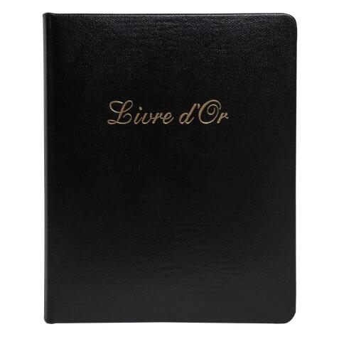 Exacompta Leather 'Livre D'or' Guest Book (French Cover)