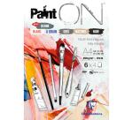 Paint'ON n°6 bloc collé 24F A4 250g assorti 6x4F - Assortiment