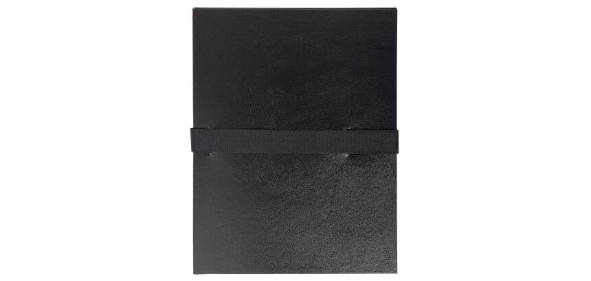 Faldone con patella e dorso estensibile fino a 13cm chiusura con scratch, carta balacron - 24x32cm