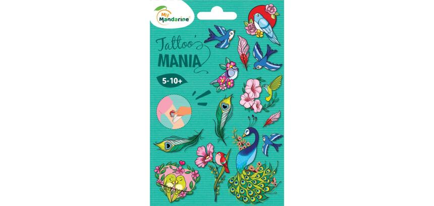 Tattoo' Mania, Oiseaux - Multicolore