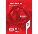 Copies doubles sous film 7000 17x22 cm 200 pages non perforées grands carreaux 70 g