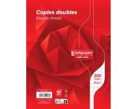 Copies doubles sous film 7000 17x22 cm 200 pages non perforées grands carreaux 70 g