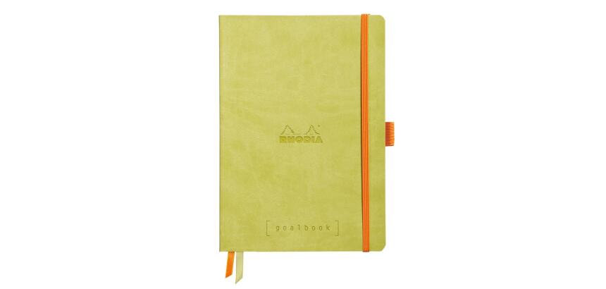 Rhodia Goalbook Softcover Notebook - Dot - 120 Sheets - 90gsm - Anise