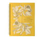 Jardin des Sens, Calendrier anniversaire perpétuel 23x17 cm, 50 pages imprimées, fermeture aimantée pour affichage sur la table.