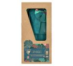 Ginkgo, Pochette téléphone & accessoires en cuir (Petite sacoche pour téléphone 10,5x16,5 cm + porte-cartes 7,5x10,5 cm + porte-clés 7x6 ,5 cm)