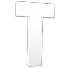 Lettre T 20,5cm - Blanc