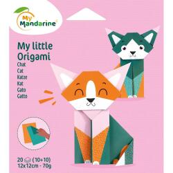 My little Origami, Chat, 12 x 12 cm, 20F, 70g - Multicolore
