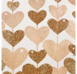 PAPIER ARTISANAL, Étui de 10 feuilles au format 50x70cm - Coeur doré
