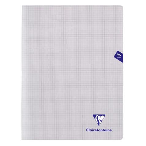 Cahier piqué Mimesys 24x32cm 96 pages petits carreaux couverture polypropylène