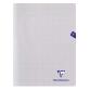 Cahier piqué Mimesys 24x32cm 96 pages petits carreaux couverture polypropylène