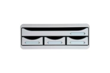 Cassettiera Toolbox 4 cassetti Office - Grigio chiaro