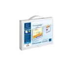 Valigetta portadocumenti con maniglia droso 40mm polipropilene Kreacover - 24x32cm - Bianco