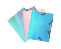 Chemises à élastiques 3 rabats PP Candy Tidy - A6 - Couleurs assorties