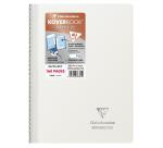 Cahier reliure intégrale enveloppante Koverbook Silver A4 160 pages ligné couverture polypropylène opaque - Assortis