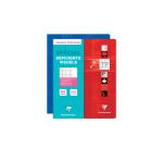 Cahier Travaux Pratiques piqué déficients visuels 17x22cm 64 pages grands carreaux noirs 2,5mm agrandis 10x10 + uni Couleur aléatoire - Assortis