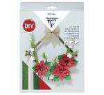 KIT CRÉPON, Couronne de Noël 20,5x1,5x30cm - Assortiment