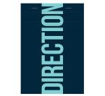 Bloc de bureau Direction agrafé A5 100 feuilles petits carreaux 70 g - Bleu