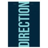 Bloc de bureau Direction agrafé A5 100 feuilles petits carreaux 70 g - Bleu