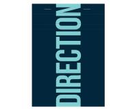 Bloc de bureau Direction agrafé A5 100 feuilles petits carreaux 70 g - Bleu