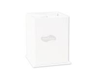 Gamme blanche, Pot à crayons à décorer 8x8x11cm - Blanc