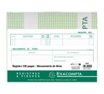 Registre 24x32cm - Mouvements de titres 100 pages - Noir