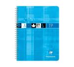 Cahier Travaux Pratiques reliure intégrale 17x22 cm 80 pages grands carreaux 90 g + uni 125 g - Assortis
