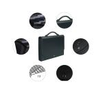Cartella valigetta a soffietti con manico Exacase Exactive 13 scomparti - 26x33cm - Nero