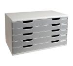 Módulo A3 combinables con A4+, deslizamiento perfecto de los cajones + 5 alturas + STOP de seguridad, tamaño: 5 X 54mm Office