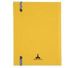 Carnet Iderama 220x170, 192 pages lignées - Jaune