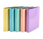 Classeur 4 anneaux cartonné Exacompta Aquarel A4 - Dos 4 cm couleurs assorties